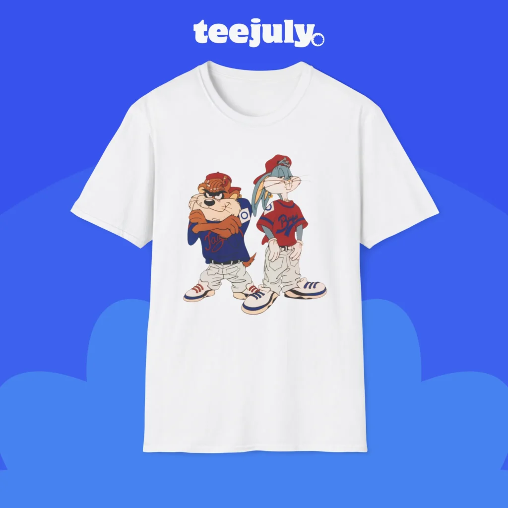 Bugs Bunny and Taz Gangstas Cartoons Shirt