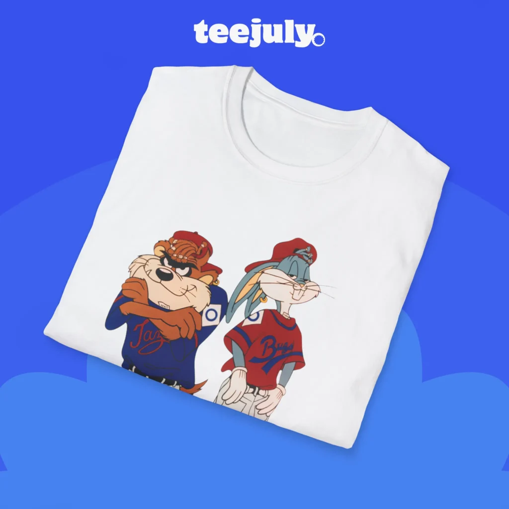 Bugs Bunny and Taz Gangstas Cartoons Shirt Close-up
