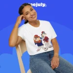 Bugs Bunny and Taz Gangstas Cartoons Shirt Women