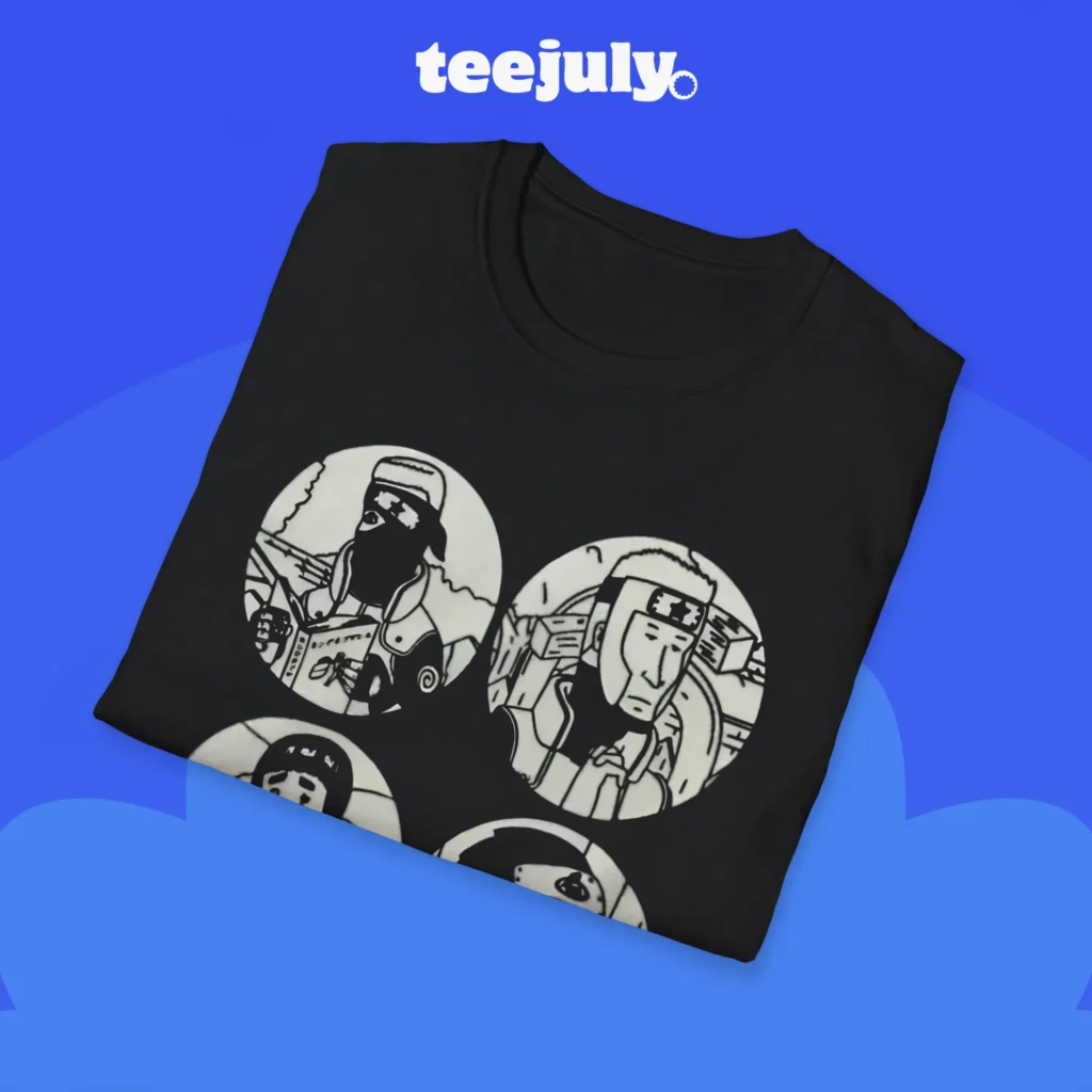NIGO G-SHOCK Four Face Characters Graphic Shirt Close-up